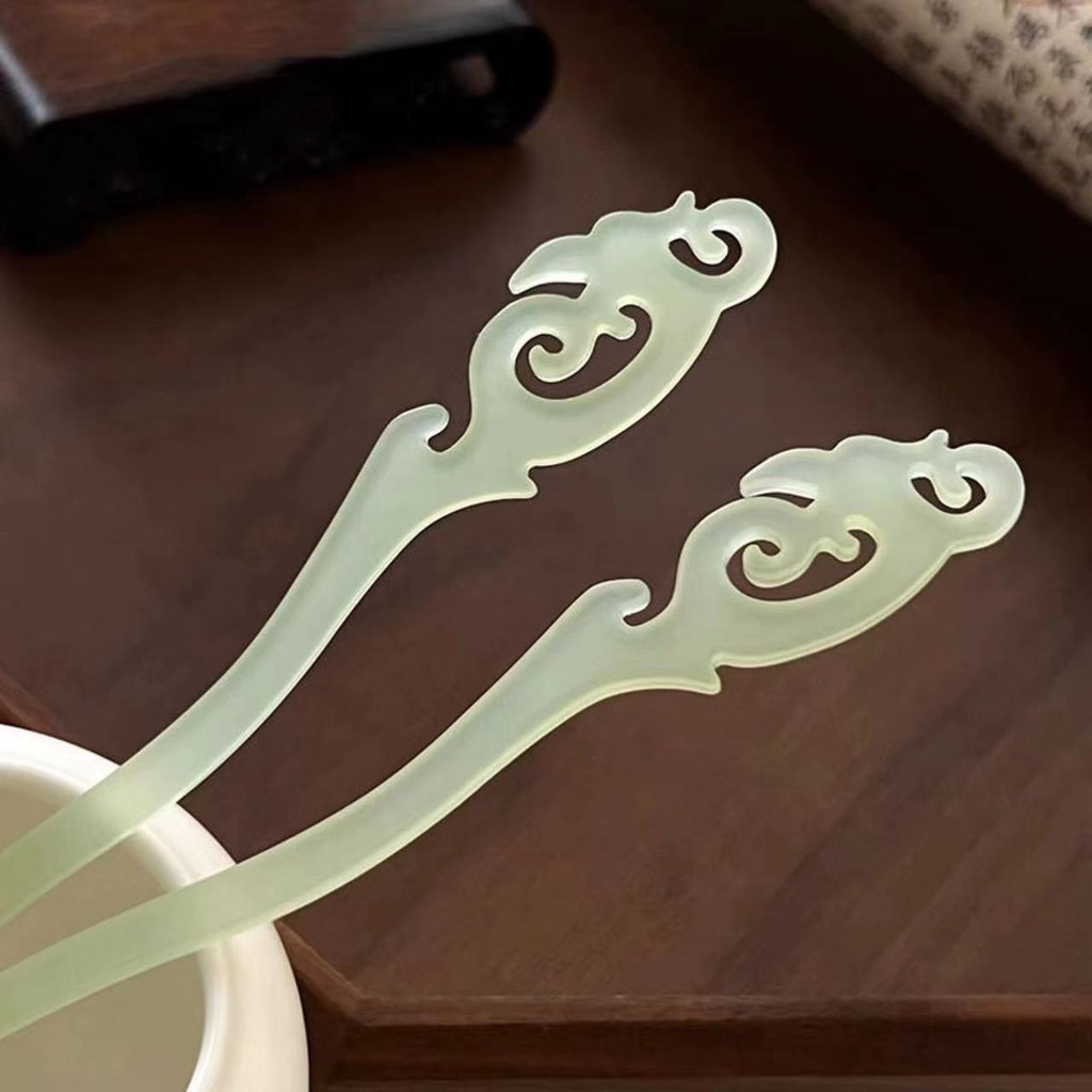 Trâm cài tóc bằng gỗ đàn hương đen thời trang cao cấp retro 2023