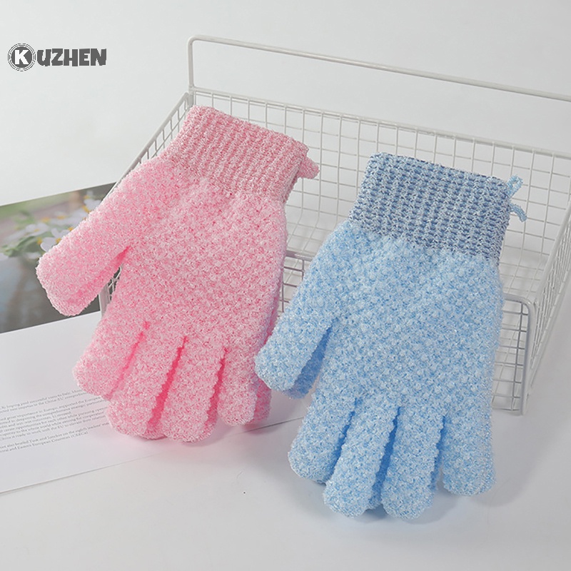 Kuzhen 1 cái tắm để lột tẩy tế bào chết Găng tay đi tắm tẩy tế bào chết găng tay massage body scrub hot