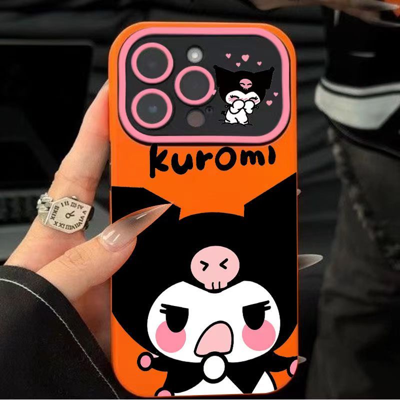 Phim hoạt hình hoạt hình kuromi cửa sổ phong cách mới thích hợp cho apple 14promax vỏ điện thoại iphone13pro12 / 11 soft 7p yeex