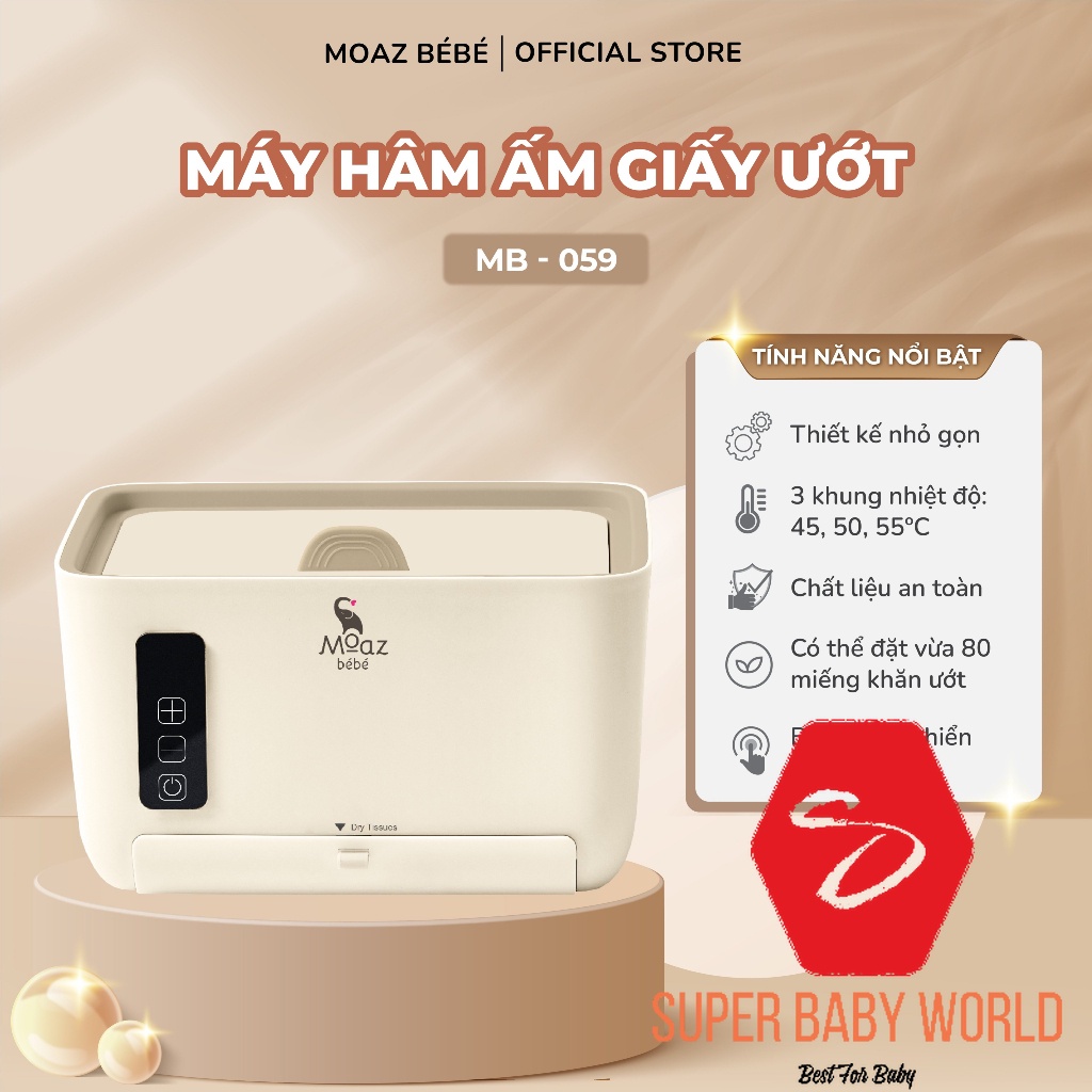 Máy Hâm Ấm Giấy Ướt Moaz BéBé MB-059 shop sbw