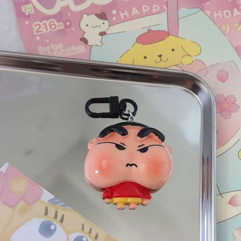 Shanhai Móc Khóa acrylic mini Hình shin chan Phong Cách Hàn Quốc