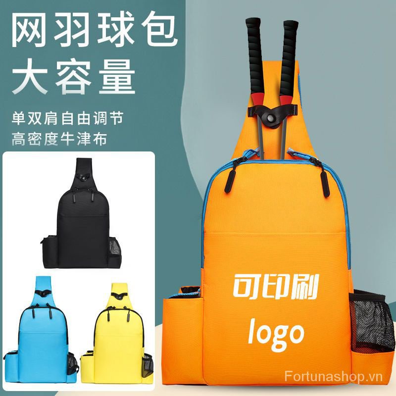 Túi Xách Đeo Vai Đựng Vợt Tennis / Cầu Lông In Họa Tiết Dễ Thương