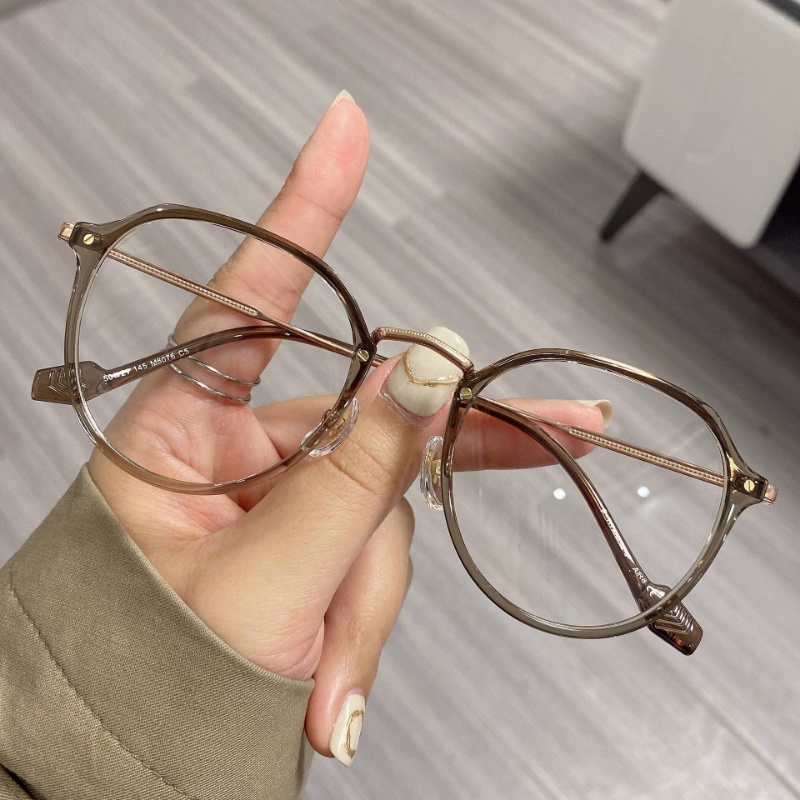 Kính Chống Tia Bức Xạ Gọng Kim Loại Đơn Giản Thời Trang Cho Nam Và Nữ