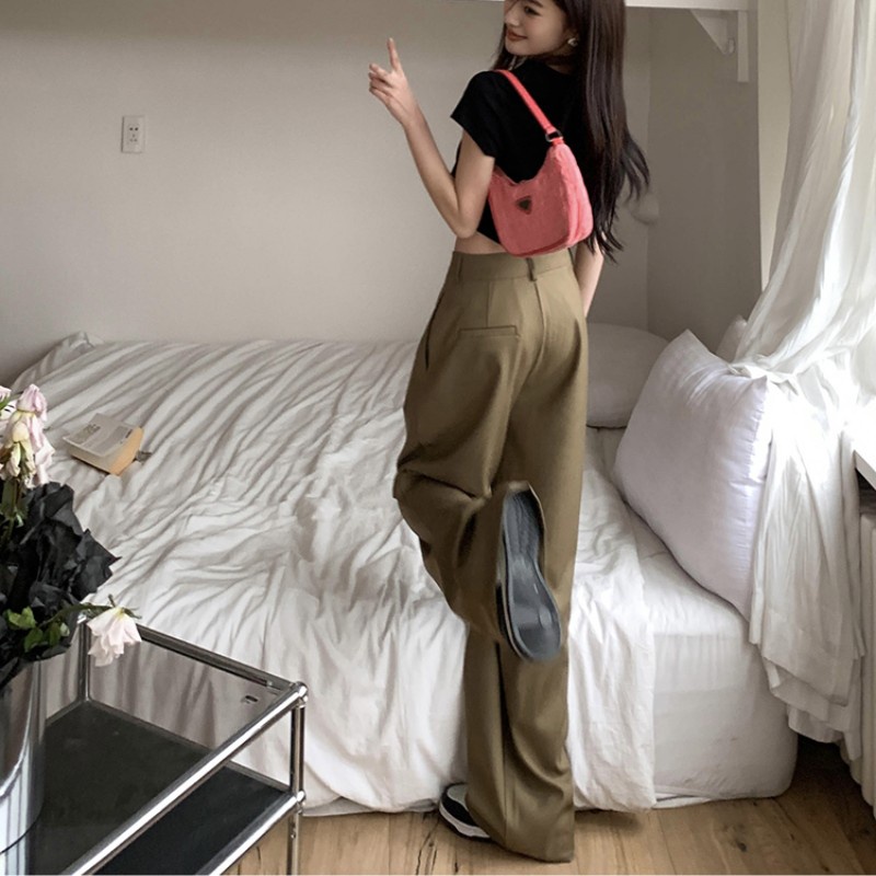 Quần Dài Nữ Ống Rộng Thời Trang Phong Cách