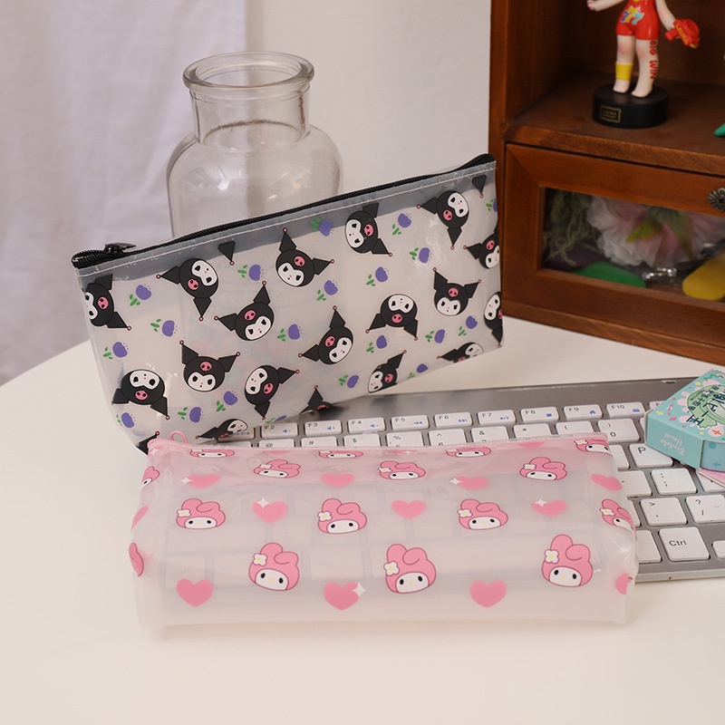 Hộp Bút Cỡ Lớn In Hình Sanrio Kuromi Dễ Thương Cho Học Sinh