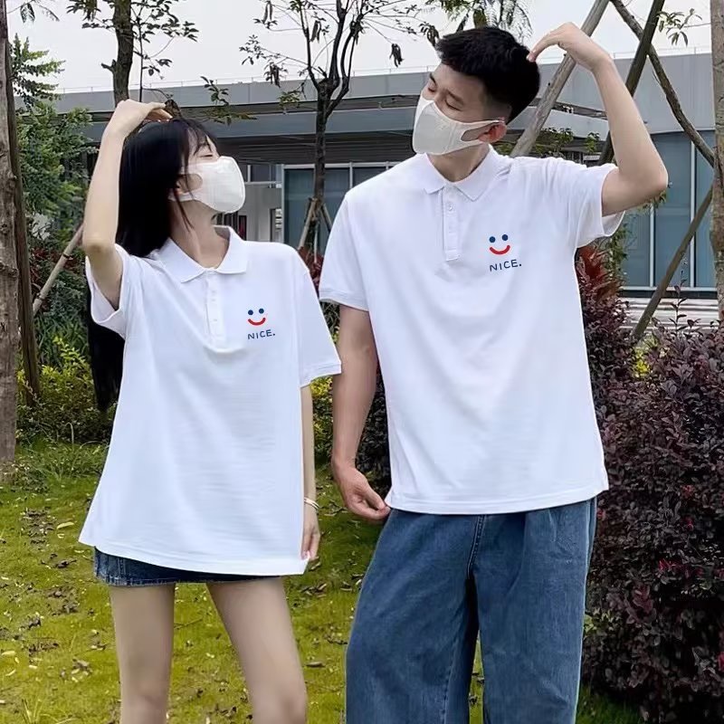 Áo Thun polo Tay Ngắn Dáng Rộng In Họa Tiết Thời Trang Nhật Bản Dành Cho Nam / Size M-4XL