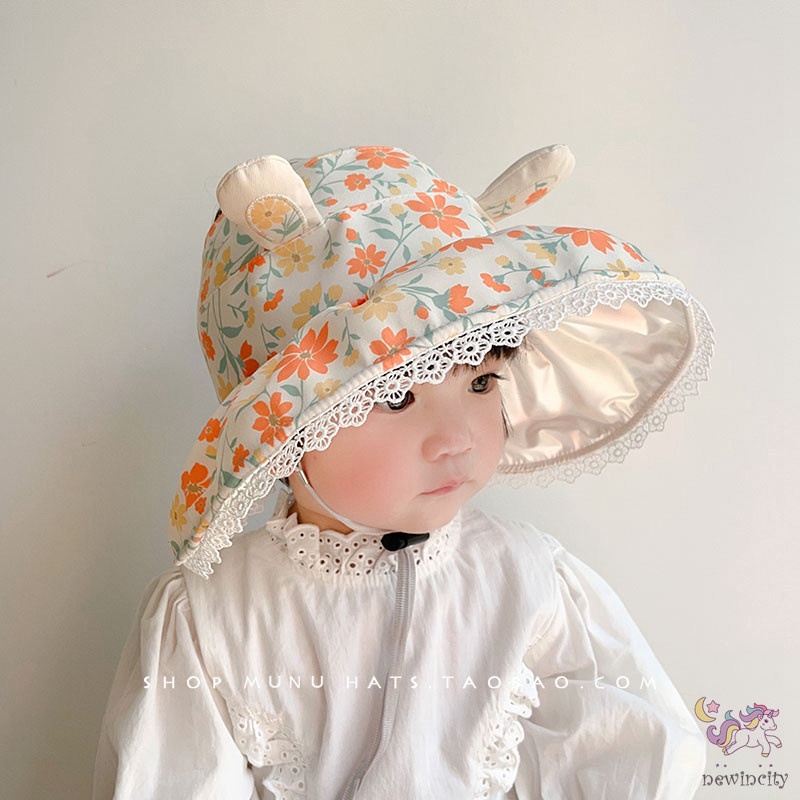 Mũ Lưỡi Trai Hở Chóp Vành Rộng Chống Nắng Thời Trang Mùa Hè Hàn Quốc Cho Bé Gái