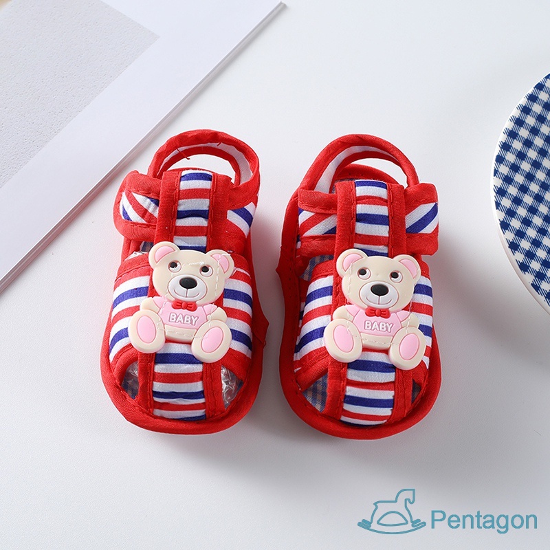 Xăng đan Tập Đi Trọng Lượng Nhẹ In Họa Tiết Hoạt Hình Mùa Hè Cho Bé 0-12 Tháng Tuổi Walkers