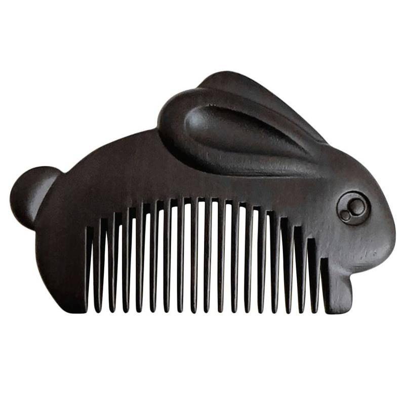 Lược Chải Tóc Bằng Gỗ Hình Thỏ Dễ Thương