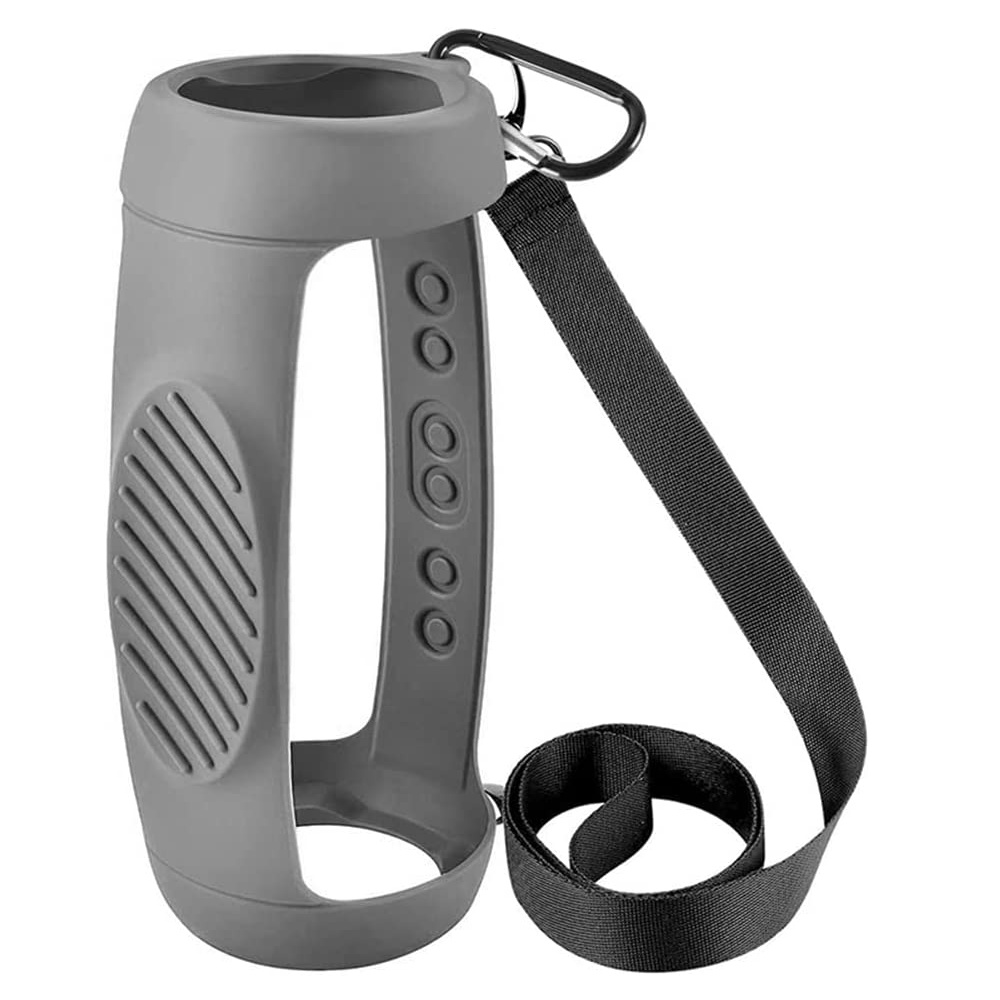 Vỏ Silicone Bảo Vệ Loa Bluetooth JBL Charge 5 Kèm Dây Đeo Vai Và Móc Khóa Carabiner