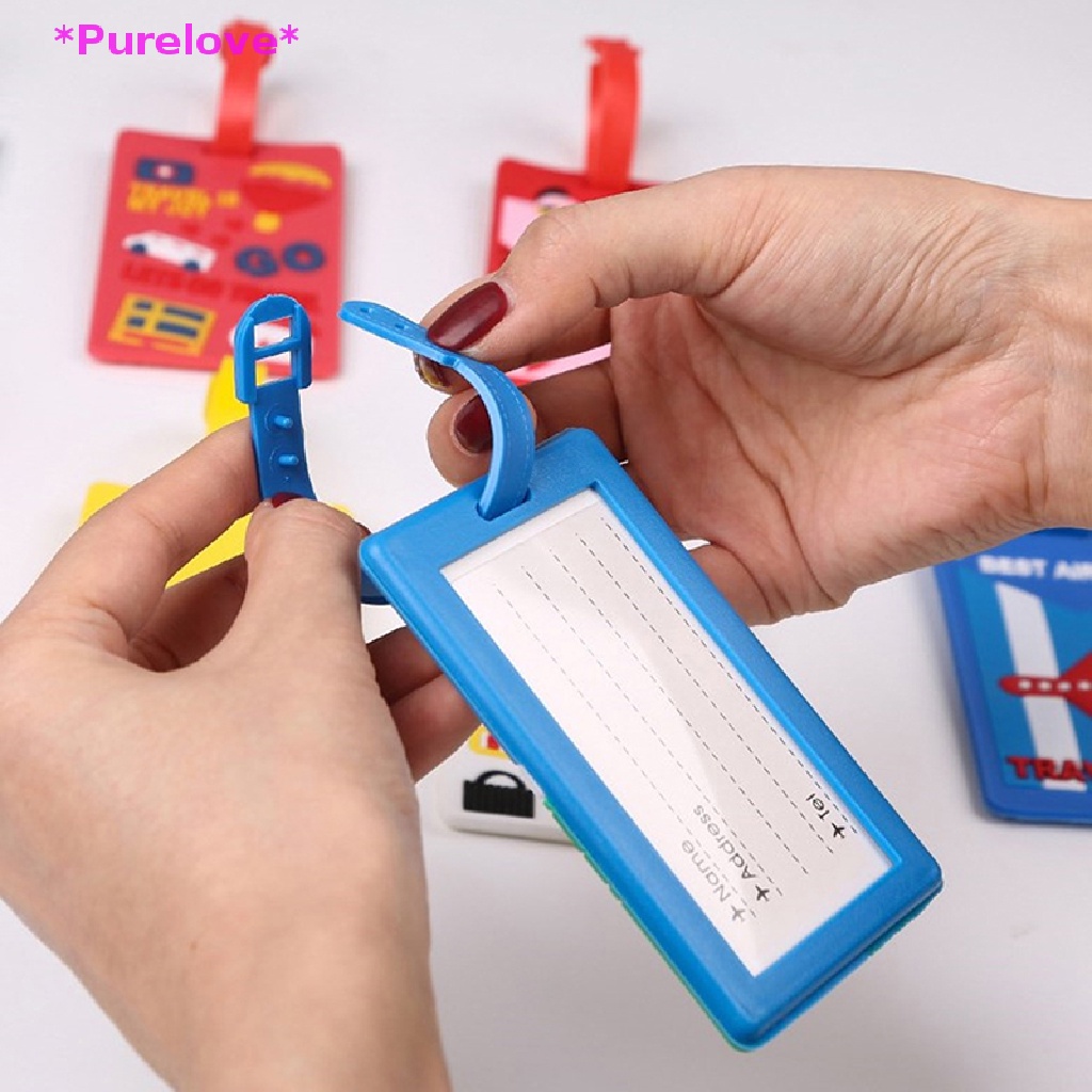 Thẻ Đánh Dấu Hành Lý Bằng Silicon Mềm Họa Tiết Hoạt Hình Sáng Tạo Mới