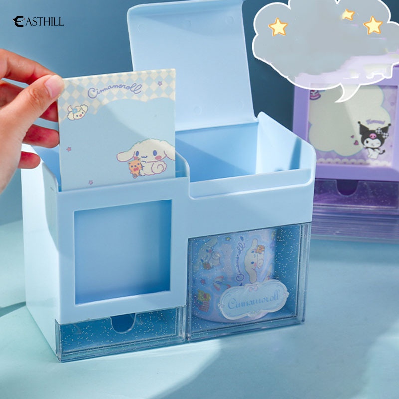 Hộp Đựng Bút Để Bàn Cỡ Lớn In Hoạt Hình Hello Kitty Cinnamoroll / Melody / Sanrio Kuromi Dễ Thương Cho Bé Gái