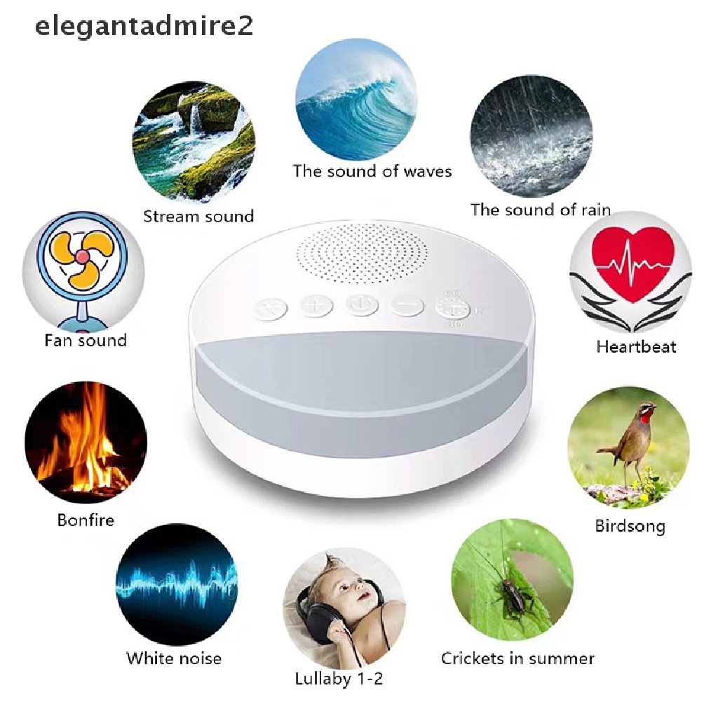 Máy Tạo Tiếng Ồn Trắng Có Đèn Ngủ Tiện Dụng Cho Bé