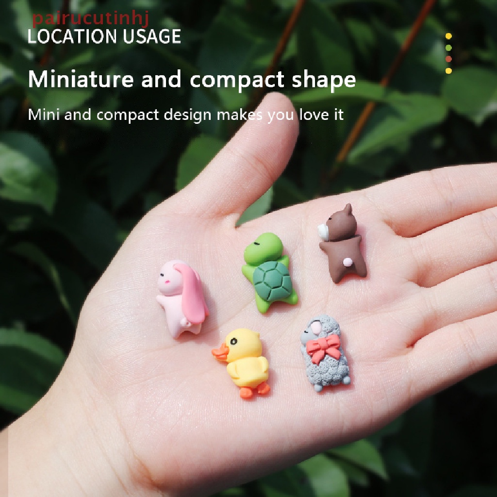 Đồ trang trí Động Vật Đang Ngủ Mini Bằng Nhựa Resin Dễ Thương Trang Trí Xe Hơi / Xe Máy