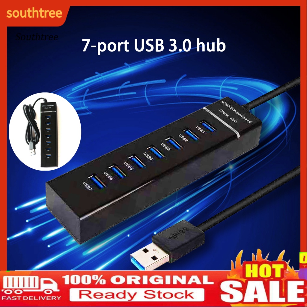Bộ Chia 7 Cổng Usb 3.0 Nhiều Cổng Tiện Dụng Cho Văn Phòng