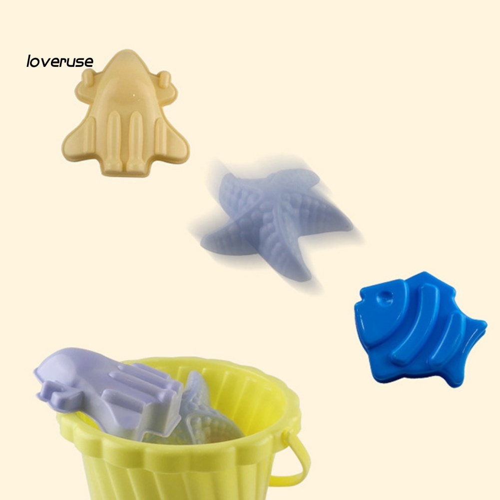 Bộ 6 Dụng Cụ Chơi Cát Bãi Biển Vui Nhộn Cho Bé