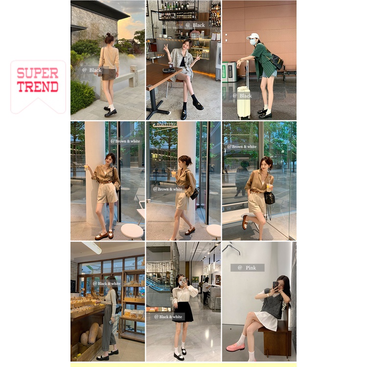 Giày Cao Gót Mũi Tròn Màu Trơn Thoải Mái Thời Trang Dành Cho Nữ