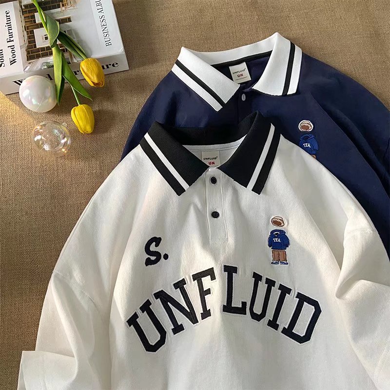 Áo Thun POLO Tay Ngắn In Chữ Phong Cách Thời Trang Nhật Bản Cho Nam Giới Có Size Lớn M-2XL