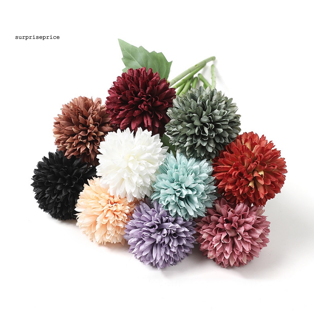 Bộ 5 Bông Hoa Nhân Tạo Chống Thời Tiết Dùng Trang Trí Nhà Cửa