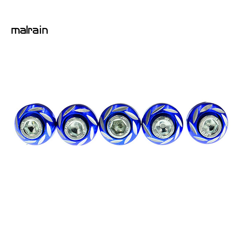 Bộ 5 Ốc Vít Hợp Kim Nhôm 6mm Chuyên Dụng Cho Xe Mô Tô