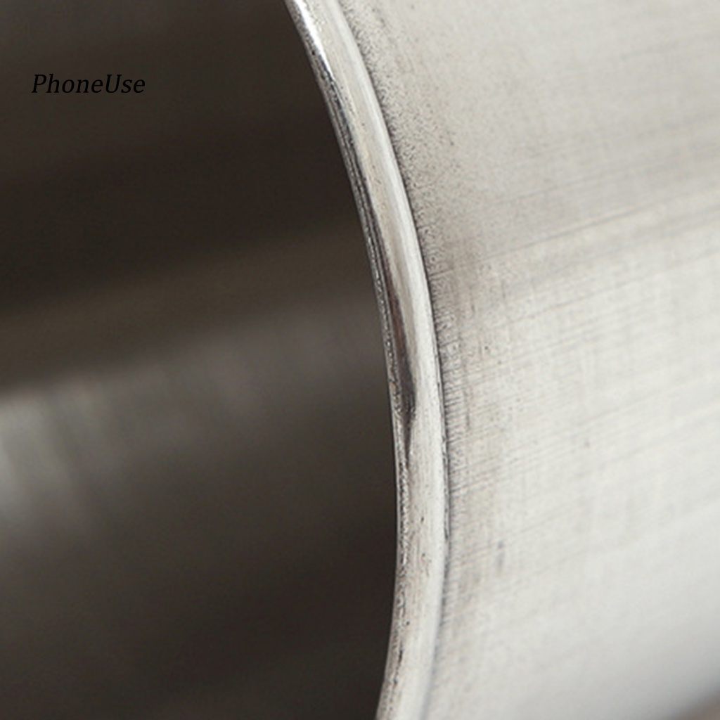 Bộ 4 Cốc Đánh Bóng Cà Phê Bằng PU Màu Bạc Siêu Bền Tiện Dụng Mang Theo Du Lịch Cắm Trại