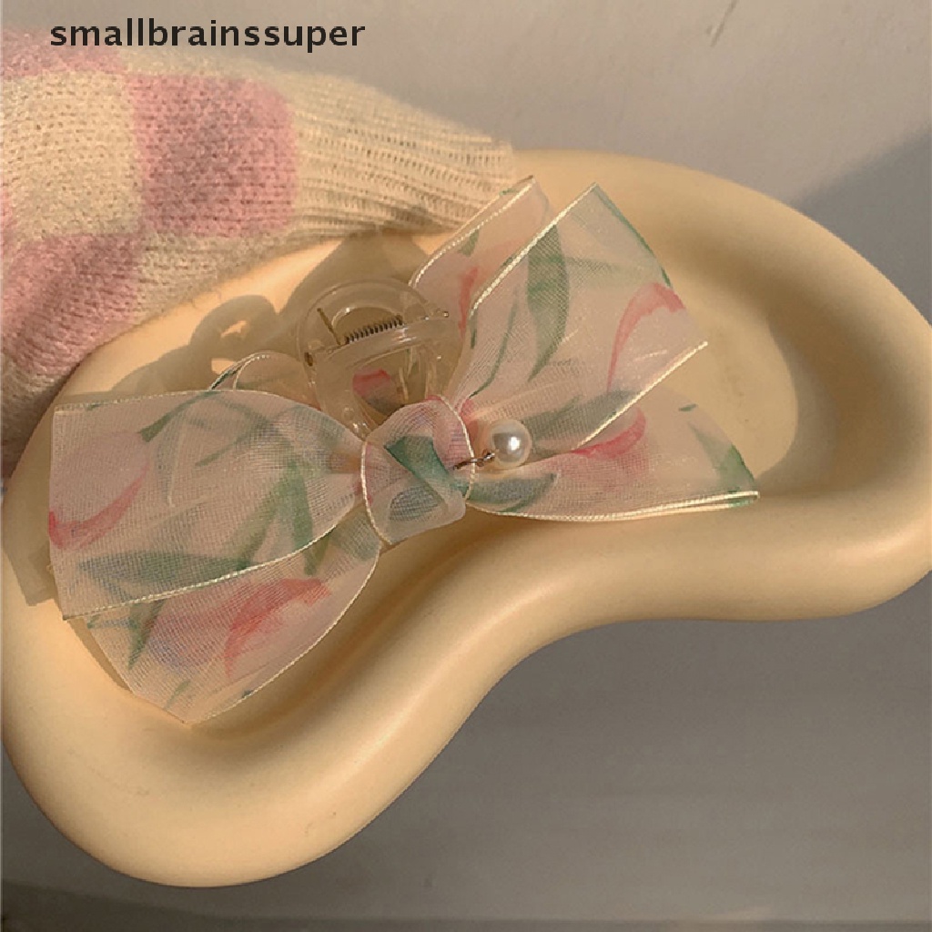 Kẹp Tóc Càng Cua Trong Suốt Hình Hoa Tulip Xinh Xắn Cho Nữ SBS