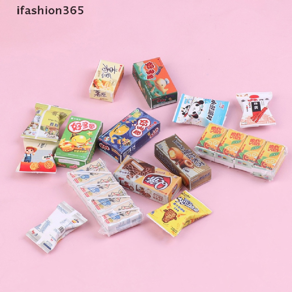 Mô Hình Hộp Bánh Mì / Thức Ăn / Nước Uống Trang Trí Nhà Búp Bê 1: 12