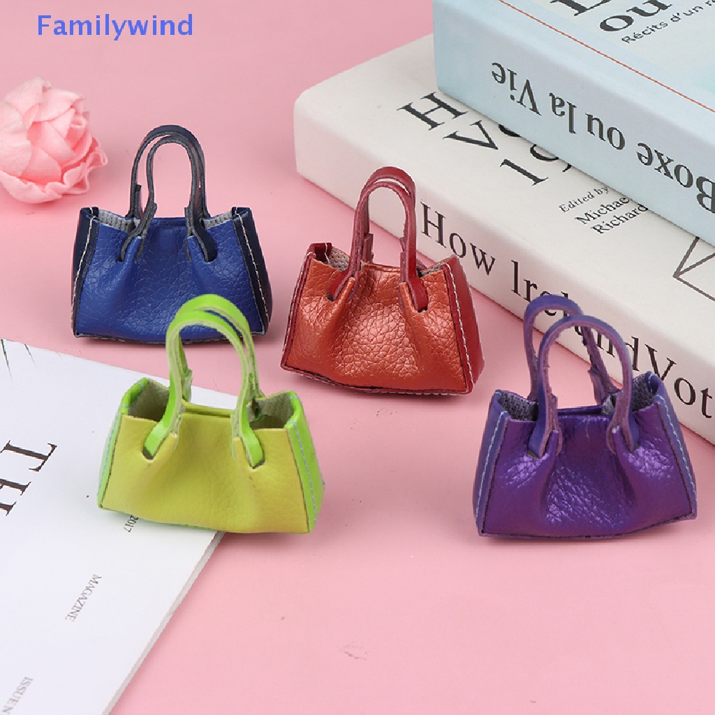 Túi Xách Da PU Trang Trí Nhà Búp Bê Tỉ Lệ 1 / 6 1 / 12