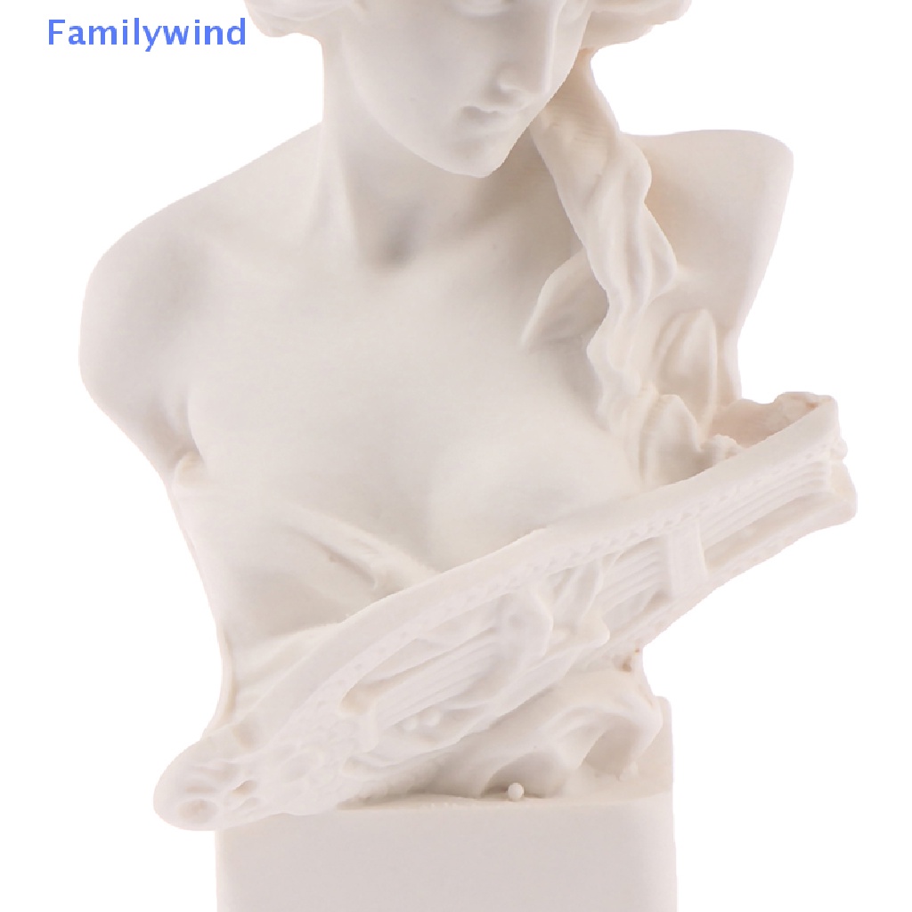 1 Tượng Mô Hình Xe Buýt Bằng Nhựa Resin Màu Trắng Trang Trí Nhà Búp Bê