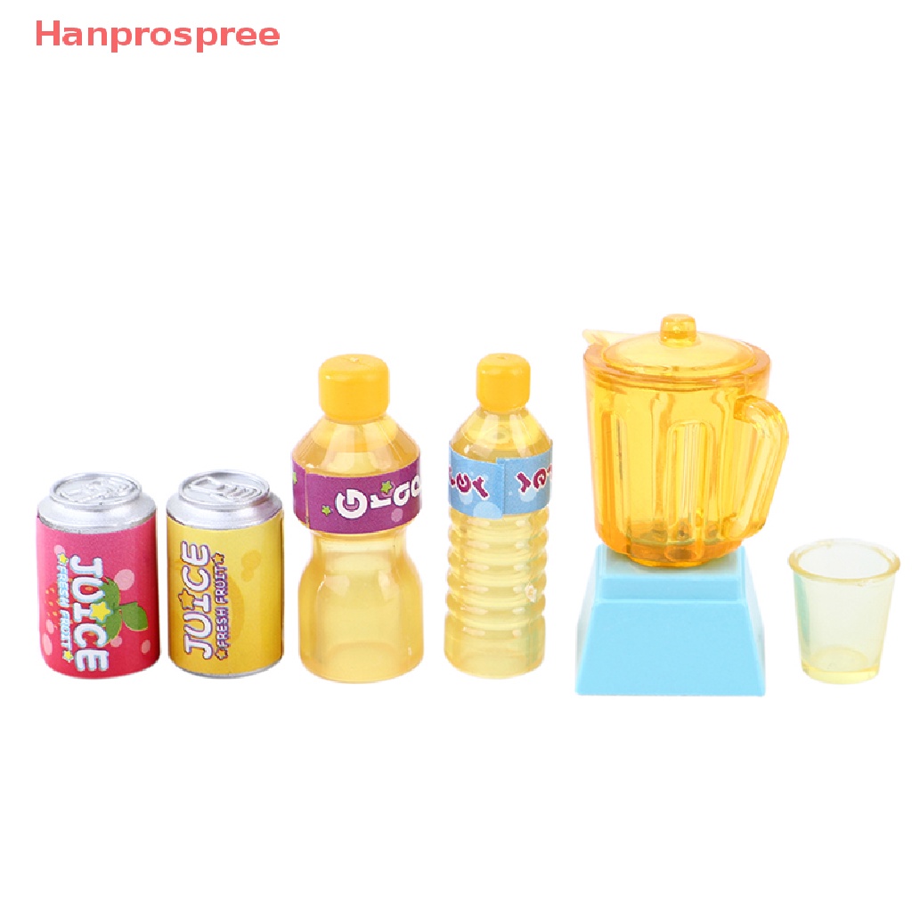 1 Set Bình Nước Ép Trái Cây Trang Trí Nhà Búp Bê 1: 12