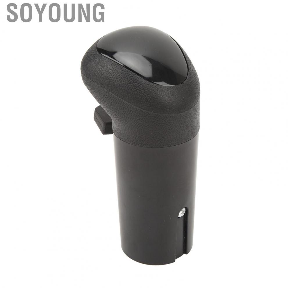Soyoung Car Shift Knob  ABS A6909 Professional Black Lever Exquisite Appearance Lightweight for Vehicle