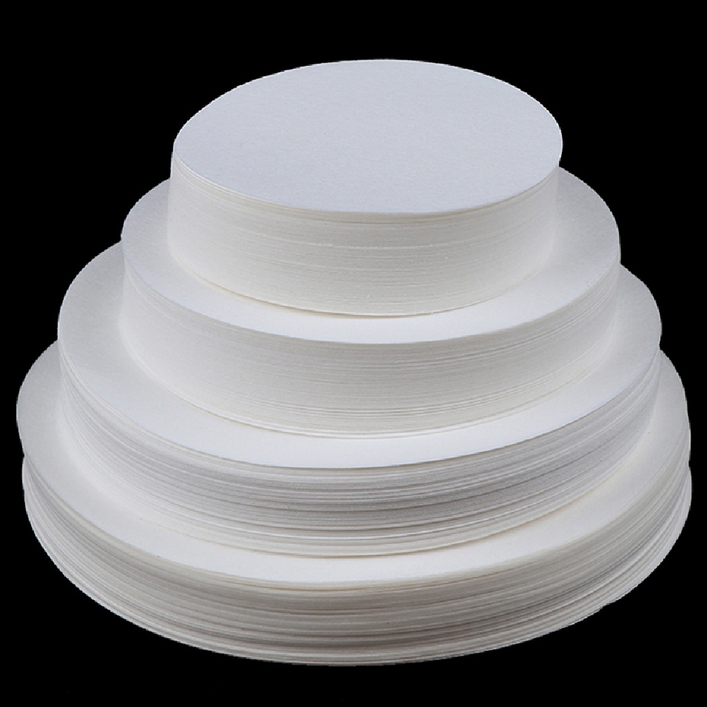 (home) 100Pcs Laboratory Filter Paper Circular Qualitative Filter Paper Medium Speed .