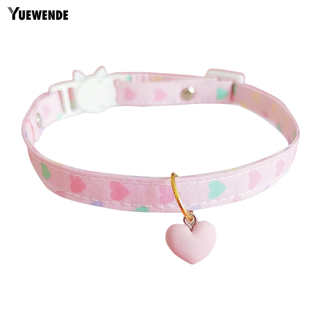 Yue.z Vòng Cổ Thoải Mái In Họa Tiết Trái Tim Có Thể Tái Sử Dụng Cho Cún Cưng