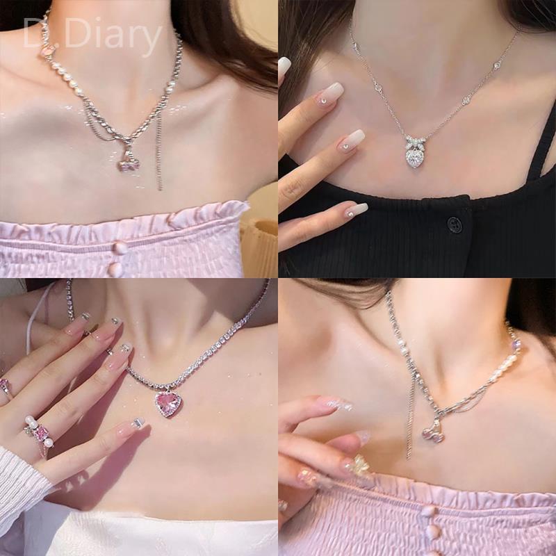 Vòng cổ Mạ Vàng 2K Mặt Trái Cherry Dễ Thương