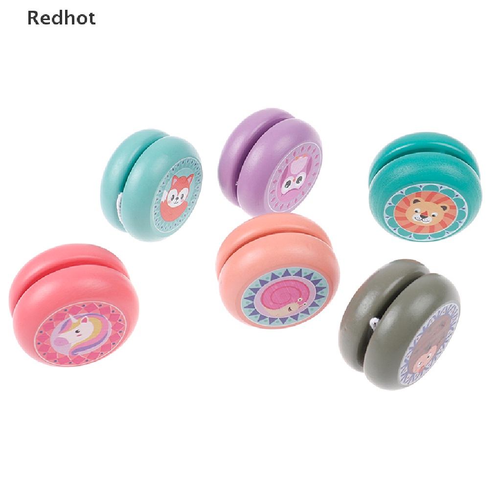 Đồ Chơi Yoyo Bằng Gỗ In Họa Tiết Động Vật Dễ Thương Cho Bé