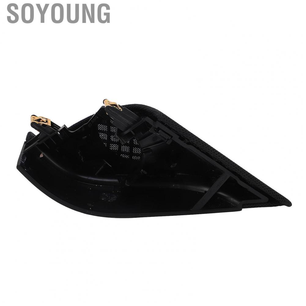 Soyoung Car Door Tweeter Speaker Cover  Easy To Install Wearproof Rounded Corners Trim Dustproof Durable Construction 1095686 00 F for Vehicle