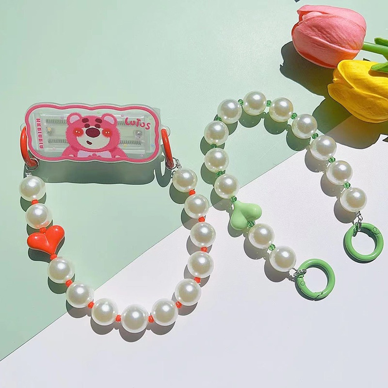 Chuỗi Hạt Pha Lê 16mm Hình Trái Tim Trang Trí Túi Xách / Điện Thoại