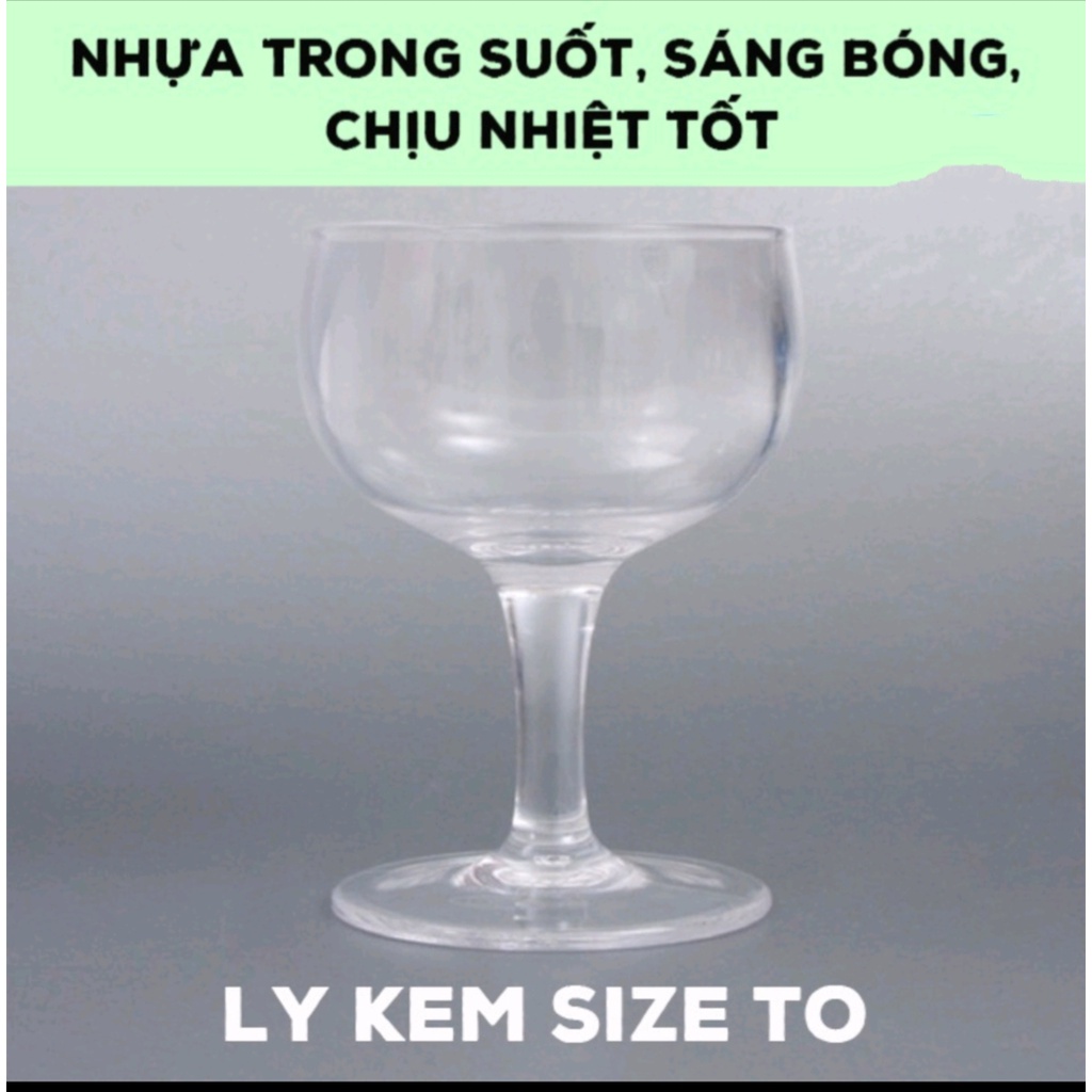 Ly, cốc đựng kem Việt Nhật 2 size nhựa trong cap cấp. Ly bé LR03: 8,6 x 6,5 x 8,1cm. Ly to LR05: 8,8 x 7,4 x 11,5cm