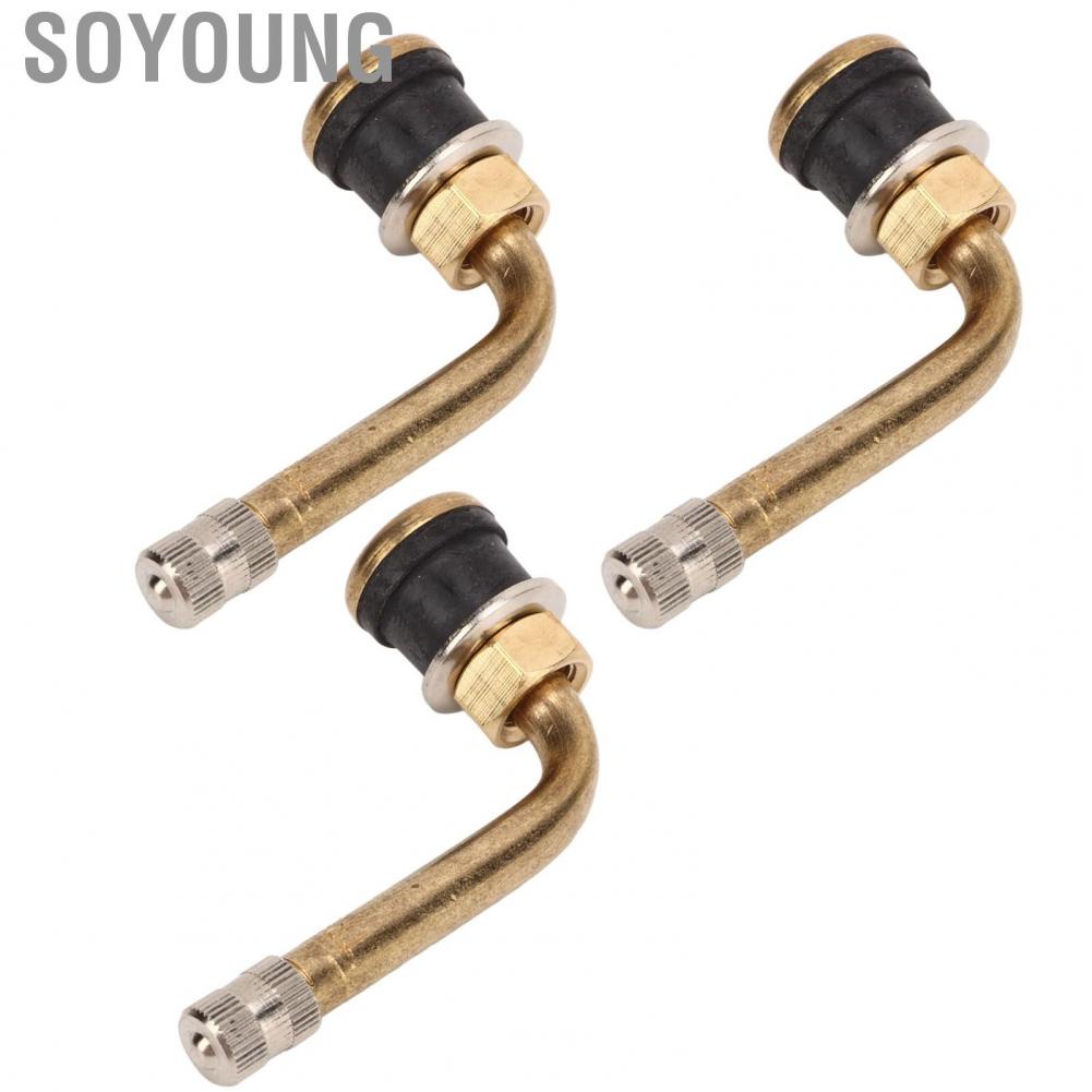Soyoung Tyre Valve Extension Adaptor  Perfect Sealing Tire Stem Anti Deformation for Trailers
