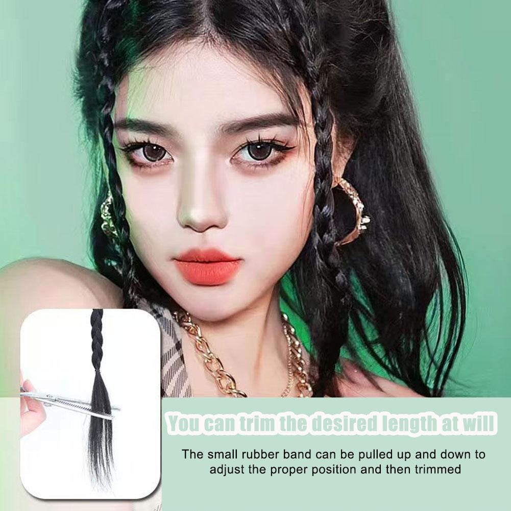 Kẹp Tóc Bện Sợi Tự Nhiên Y2K J8M1 Thời Trang Mùa Hè Cho Nữ