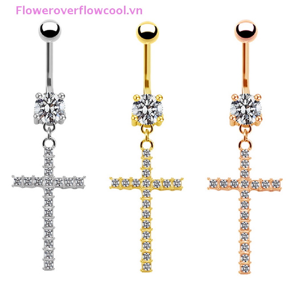 Khuyên Rốn Đính Đá Zircon Thời Trang Cho Nữ