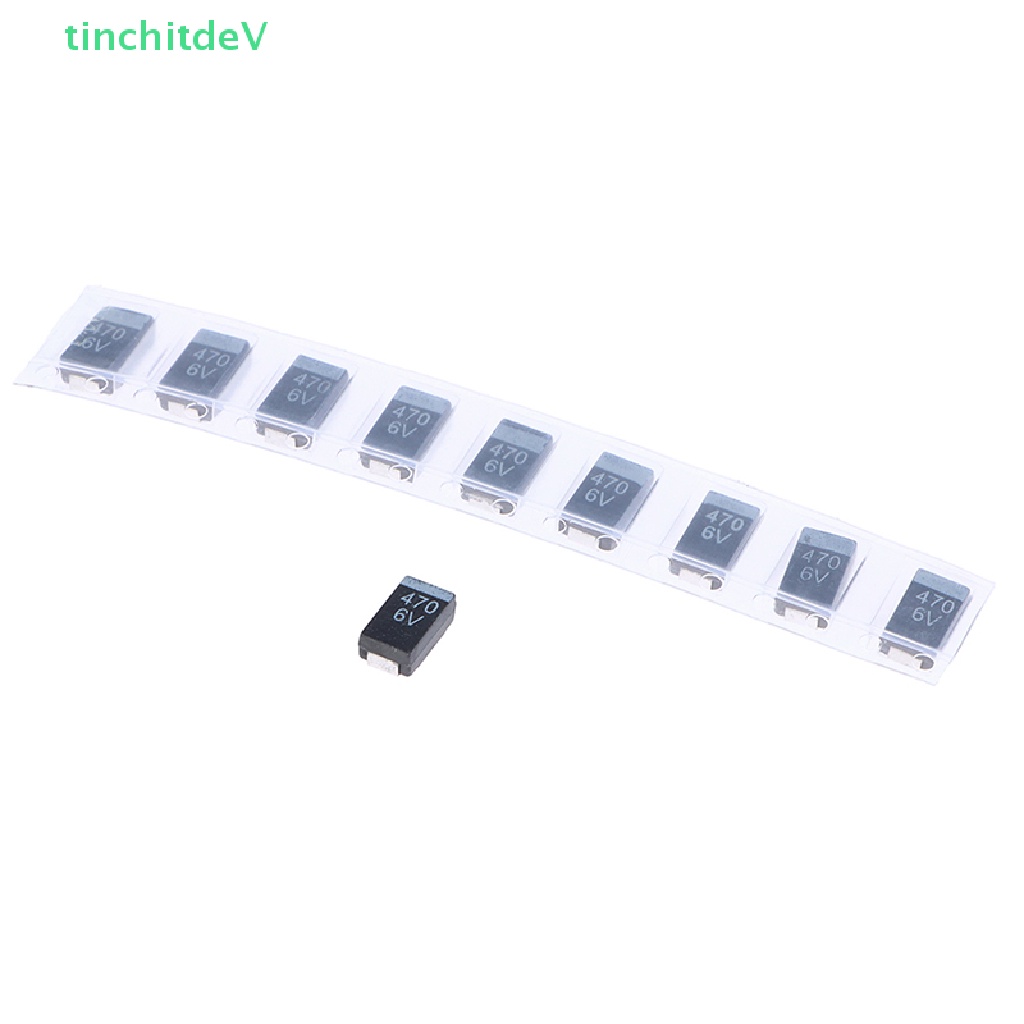 Set 10 Tụ Điện Loại D 6.3V470UF 477J 470UF 6V D7343 Chuyên Dụng