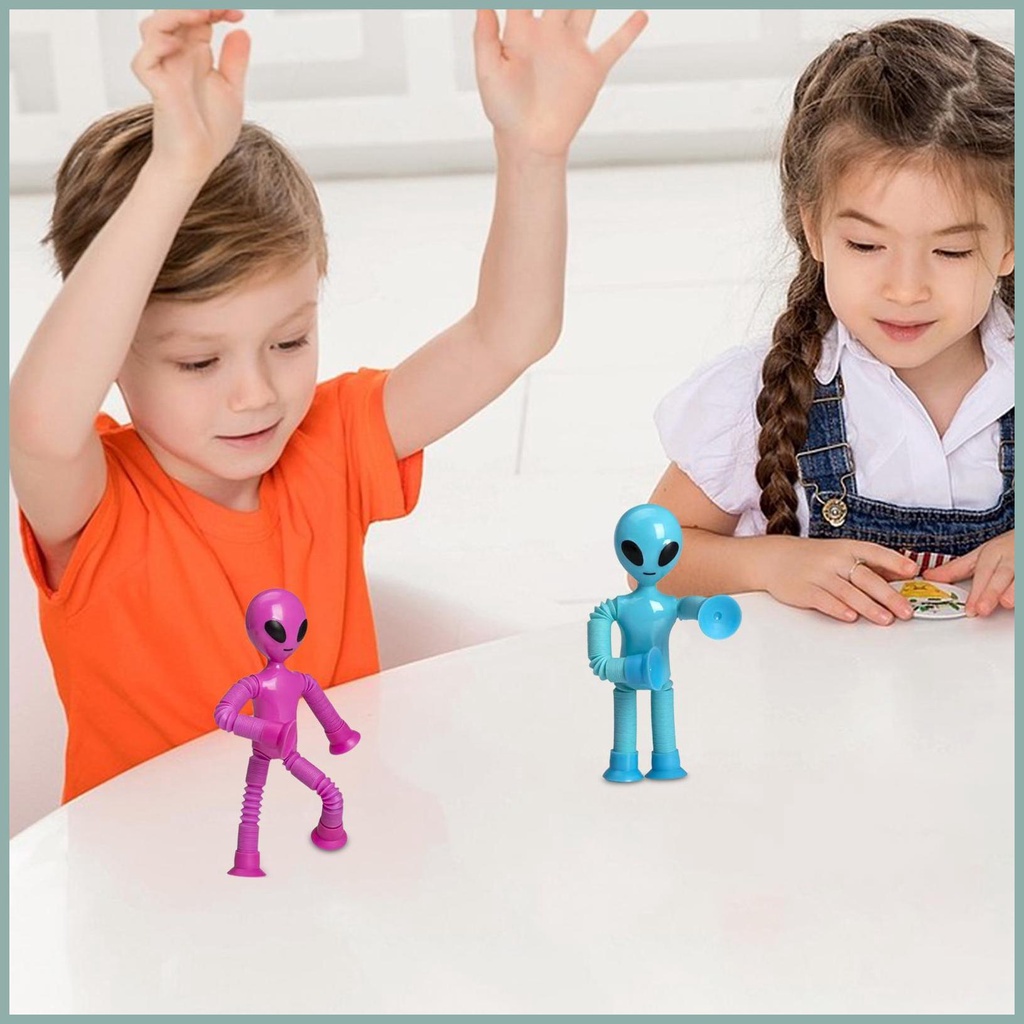 Đồ Chơi Giải Nén Co Giãn Hình Người Ngoài Hành Tinh Màu Dạ Quang