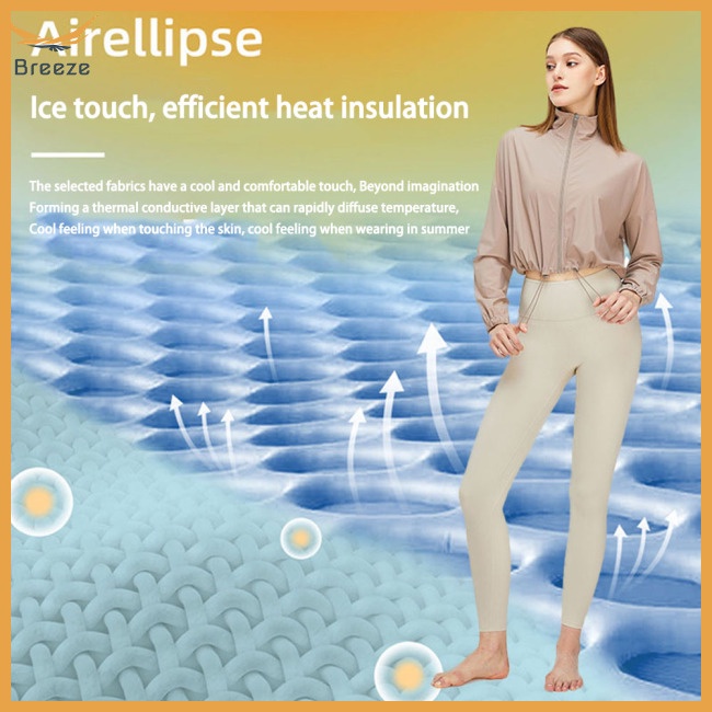 Áo Khoác Thể Thao Tay Dài Có Khóa Kéo Chất Liệu Khô Thoáng Nhanh Thời Trang Cho Nữ