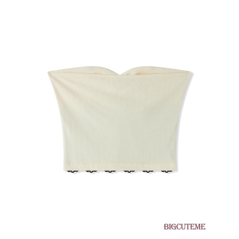 Áo Croptop Trễ Vai Phối Ren Co Giãn Phong Cách Đường Phố Thời Trang Mùa Hè Cho Nữ