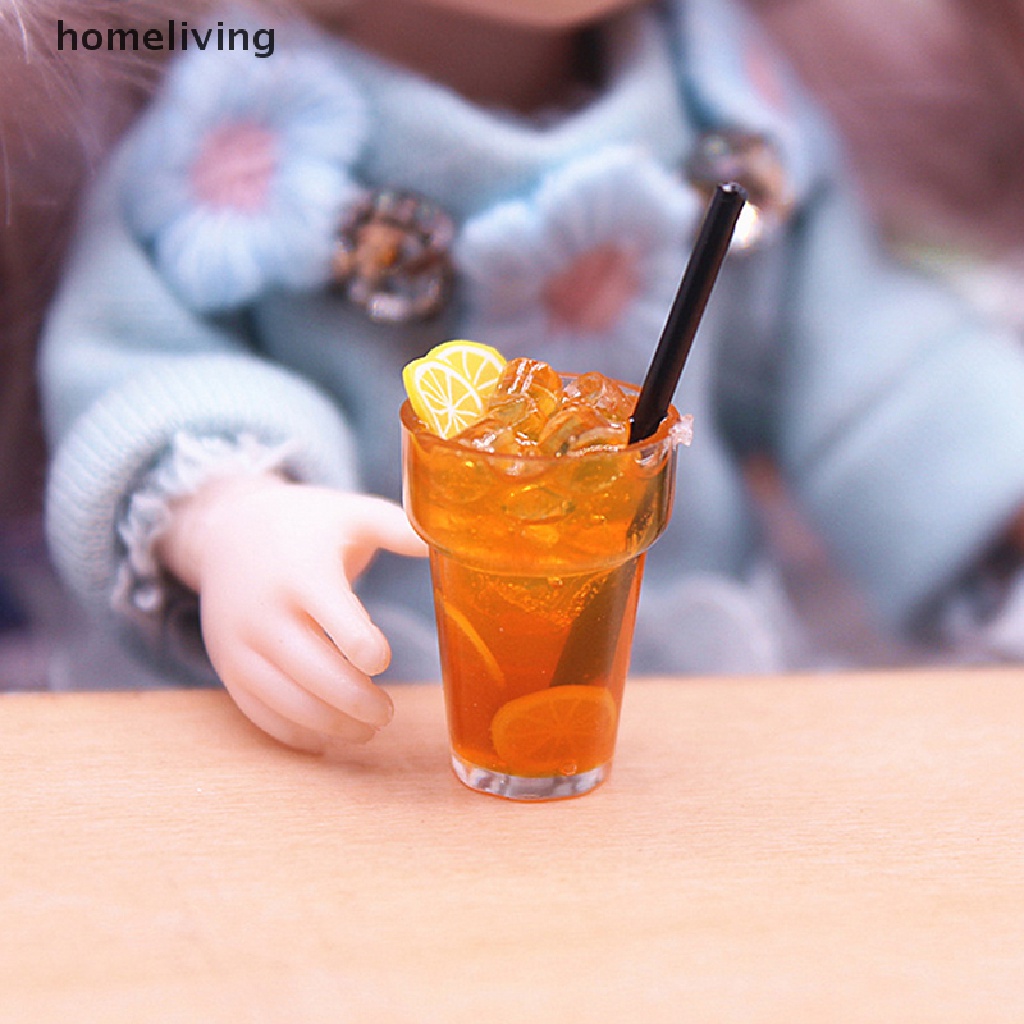 1 Ly Nước Chanh Trang Trí Nhà Búp Bê Tỉ Lệ 1: 12