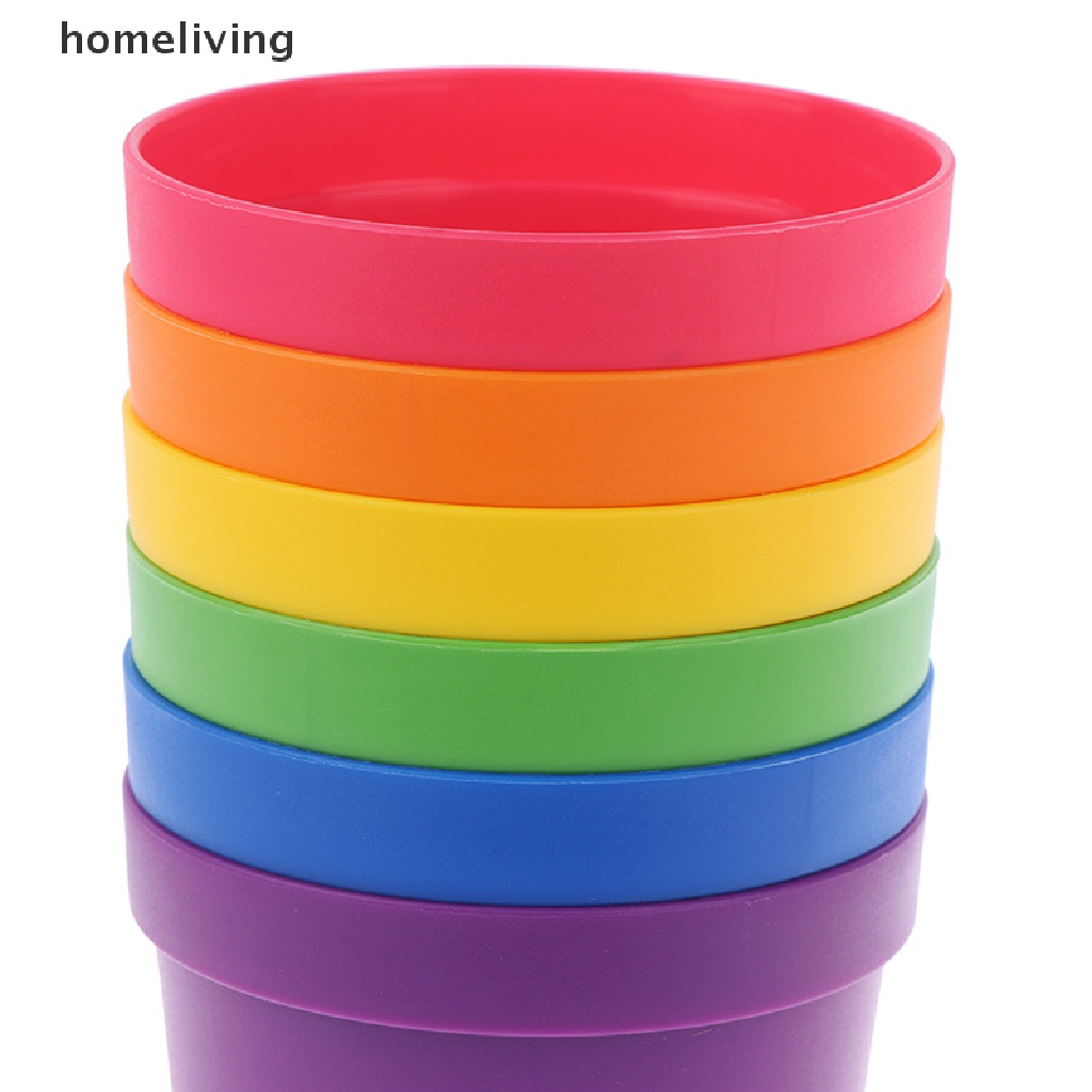 Bộ Đồ Chơi 6 Cốc Xếp Chồng Lên Nhau Nhiều Màu Sắc Dễ Thương Cho Bé