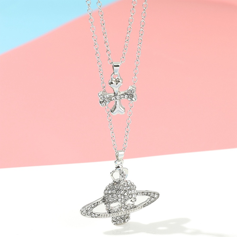 Vòng cổ Mặt Đầu Lâu Phong Cách Vintage Thời Trang Dành Cho Nam