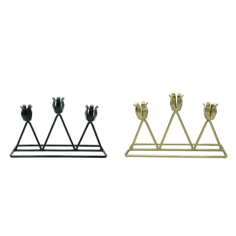 Chân Nến Bằng Kim Loại Phong Cách Bắc Âu Cổ Điển Dùng Để Trang Trí Bàn Tiệc Cưới