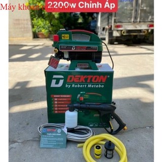 Máy xịt rửa xe dekton 2200w - cwr2200a/ thiết kế nhỏ gọn nhẹ - độ ồn cực thấp - có chỉnh áp nhính hãng máy khoan máy mài